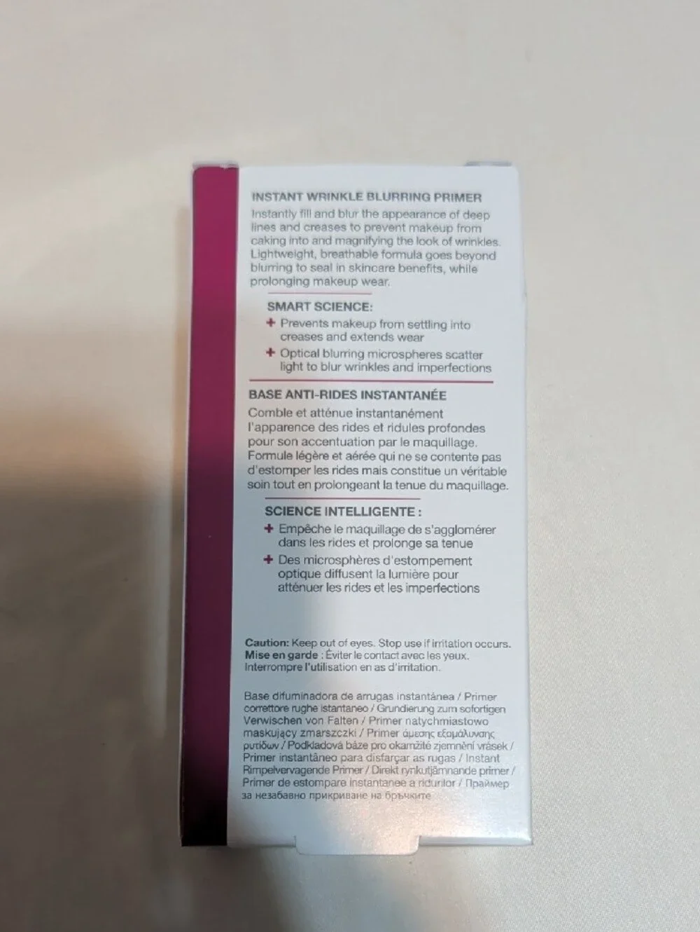 StriVectin Anti-Wrinkle Line BlurFector Primer - Pink and White Packaging